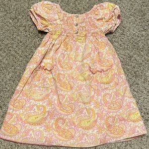 Elephantito pink paisley dress size 3
